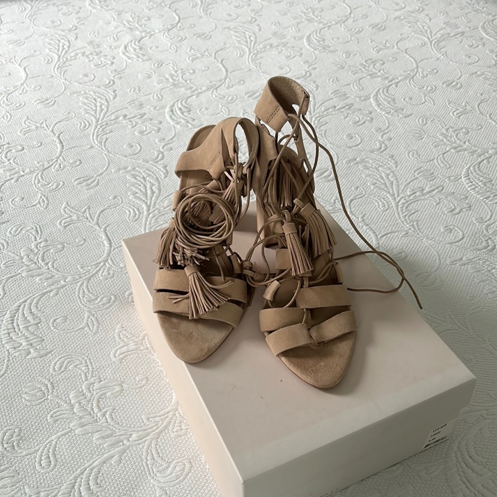 Leather loeffler Randall sandal heels.